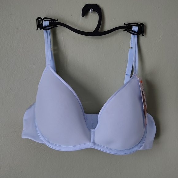 Joyspun Other - *NWT* Joyspun Women's Size 36B Light Blue Smoothing Wing Scoop Neck Bra